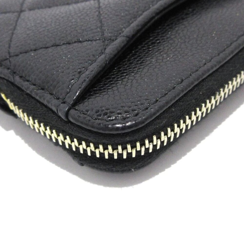 CHANEL Matelasse Black Calfskin Coin Case Gold hardware 607-051525 - Picture 4 of 7